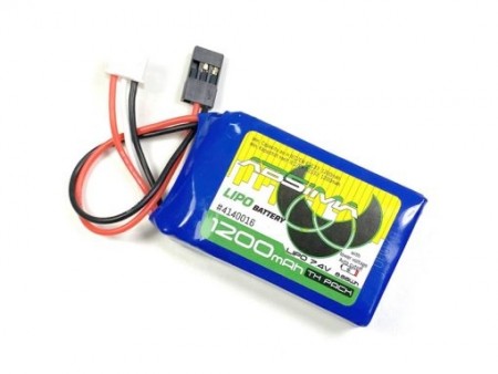 TX LIPO 2S – 7.4V – 1200mAh – SC – JR / HITEC / FUTABA