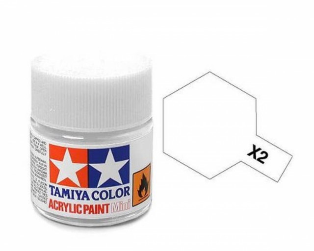 X-2 White Mini 10ml Tamiya Akrylmaling
