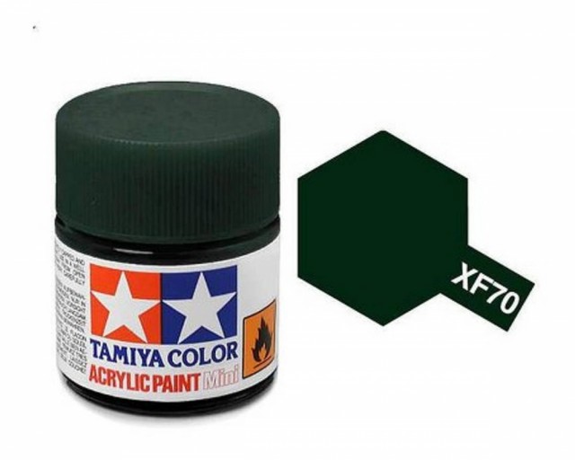 XF-70 Dark Green Matt 2 Mini 10ml Tamiya Akrylmaling