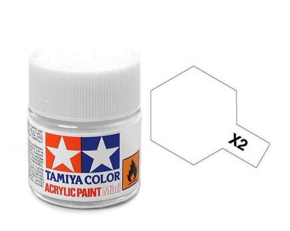 X-2 White Mini 10ml Tamiya Akrylmaling