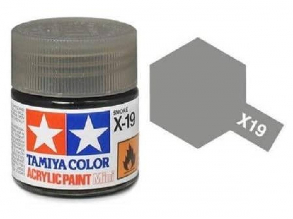 X-19 Smoke Blank Mini 10ml Tamiya Akrylmaling